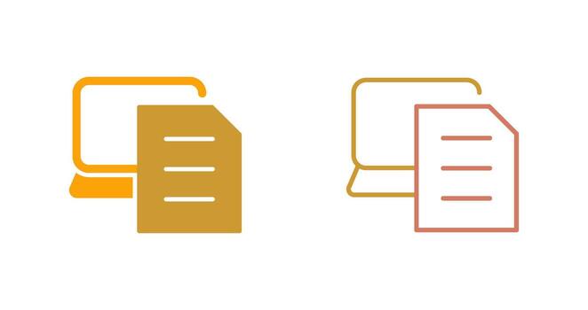 Document Icon Design vector