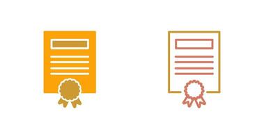 Certificate Icon Design vector