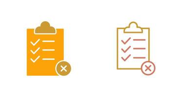Rejected Icon Design vector