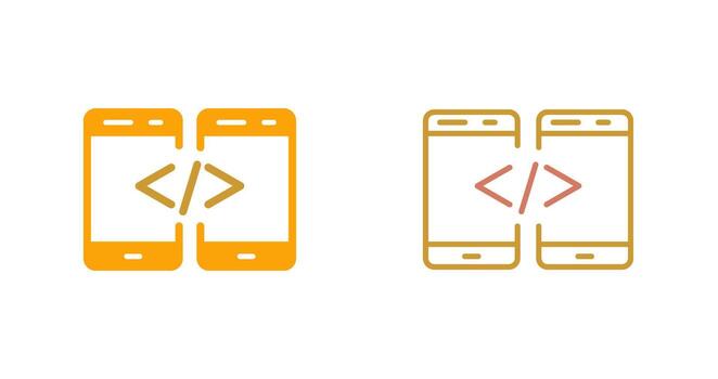 código icono diseño vector