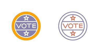 Vote Sticker Icon Design vector