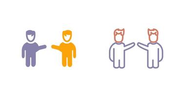 Waving to People Icon Design vector