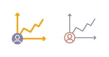 Candidate Graph Icon Design vector