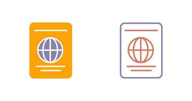 diseño de icono de pasaporte vector