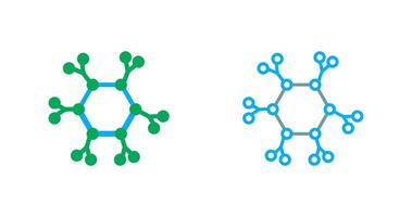 Molecule Icon Design vector