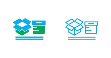 Boxes Icon Design vector