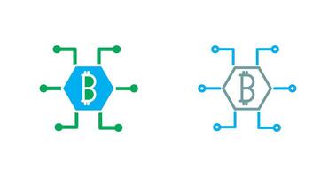 Bitcoin Icon Design vector