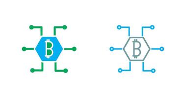 bitcoin icono diseño vector