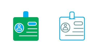 Identification Icon Design vector