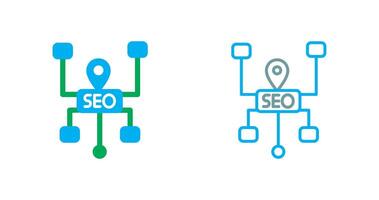 diseño de icono de estructura seo vector