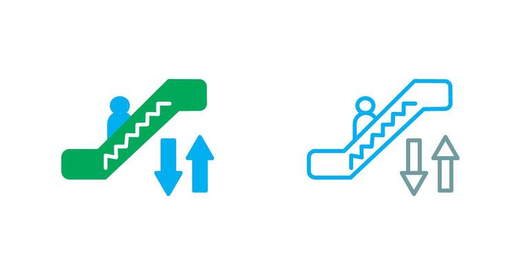 Escalator Icon Design