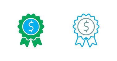 Dollar Badge Icon Design vector