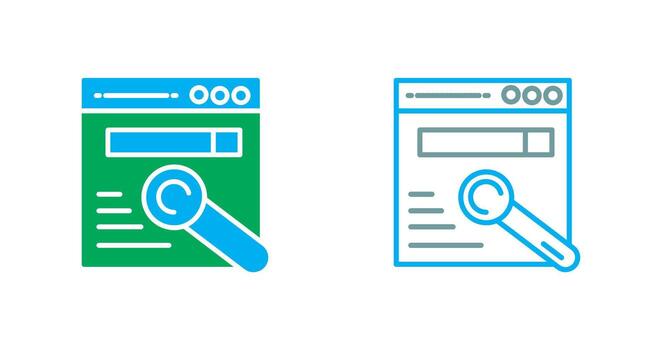 Browser Icon Design vector