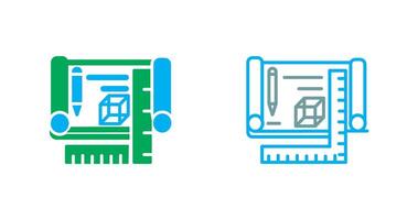 Blueprints Icon Design vector