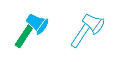 diseño de icono de hacha vector