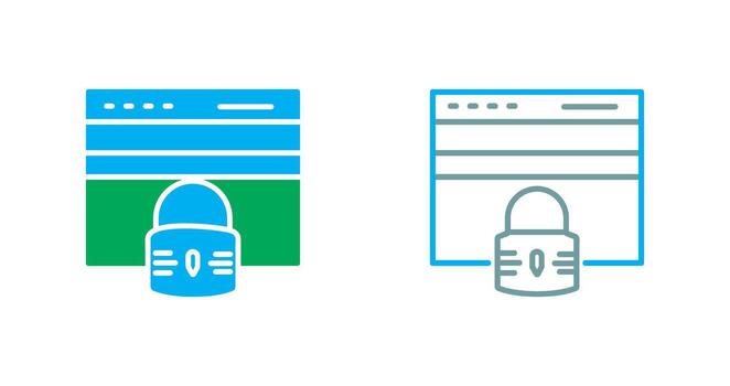 Lock Icon Design vector