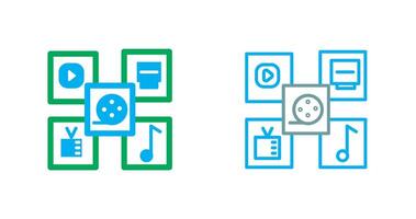 Multimedia Icon Design vector