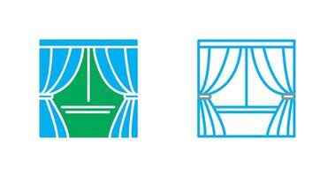 Curtains Icon Design vector