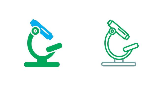 diseño de icono de microscopio vector