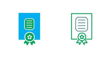 Certificate Icon Design vector