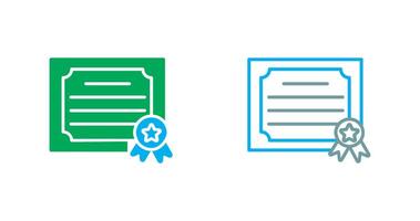 Certificate Icon Design vector