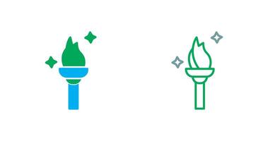 Torch Icon Design vector