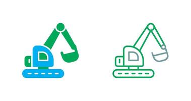 Excavator Icon Design vector