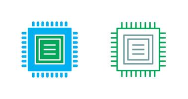 CPU Icon Design vector