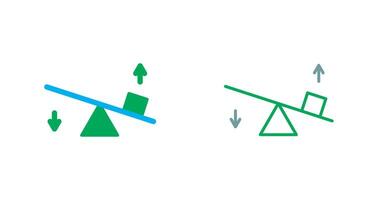 Seesaw Icon Design vector