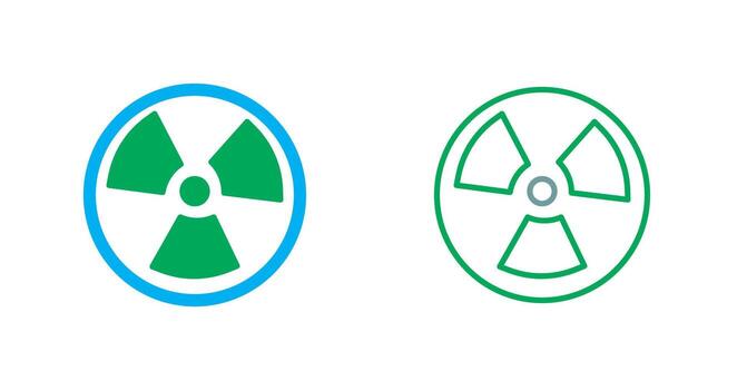 Nuclear Icon Design vector