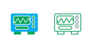 Oscilloscope Icon Design vector