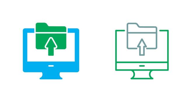 Upload Icon Design vector