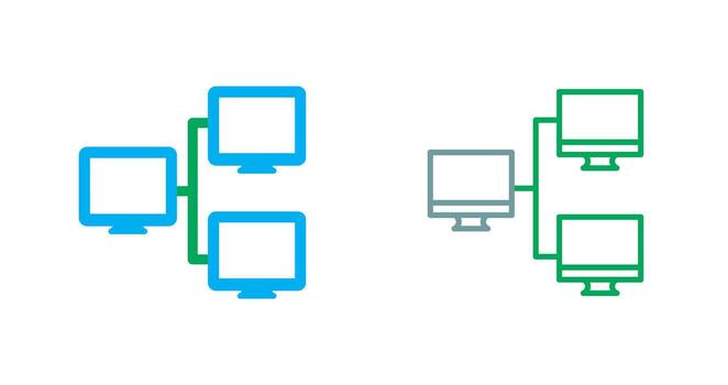 Network Icon Design vector
