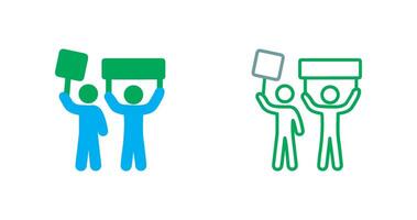 Protester Icon Design vector