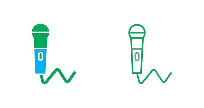 diseño de icono de micrófono vector