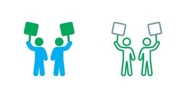 Demonstrator Icon Design vector