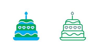 Cake Icon Design vector