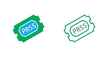 Passes Icon Design vector