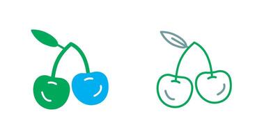 Cherries Icon Design vector