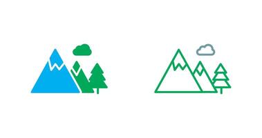 diseño de icono de montaña vector