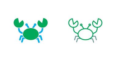 diseño de icono de cangrejo vector