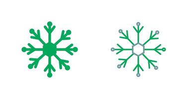 diseño de icono de copo de nieve vector