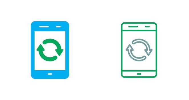 Sync Icon Design vector