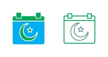 Islamic Calendar Icon vector