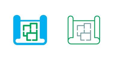 Blueprint Icon Design vector