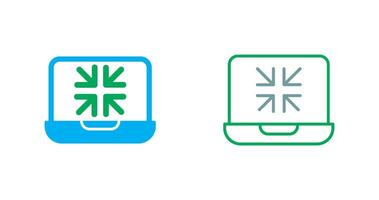 Minimize Icon Design vector