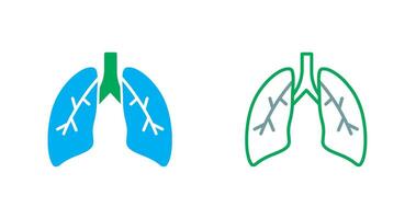 Lungs Icon Design vector