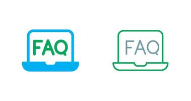 FAQ Icon Design vector