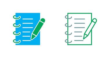 Spring Notebook Icon Design vector