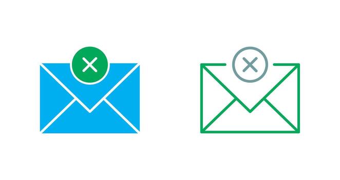 enviar ha fallado icono diseño vector